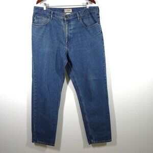 LL Bean Denim Jeans Men's Size 38x32 Blue Cotton Classic Fit